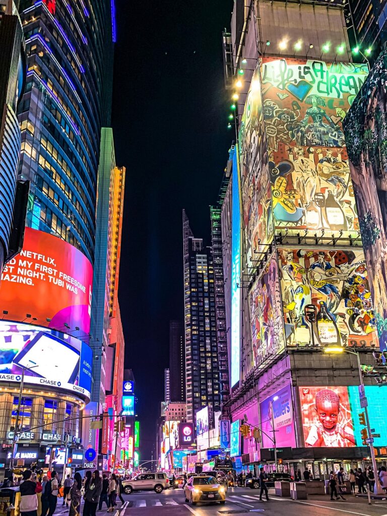 new york, time, broadway, ny, manhattan, cities, america, the skyscraper, york, travel, new, architecture, neon, car, car wallpapers, modern, road, tourism, center, street, city, people, light