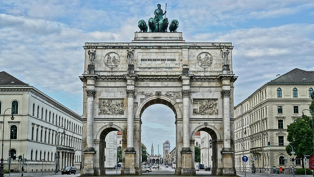 munich, victory gate, germany, building, munich, munich, munich, munich, munich