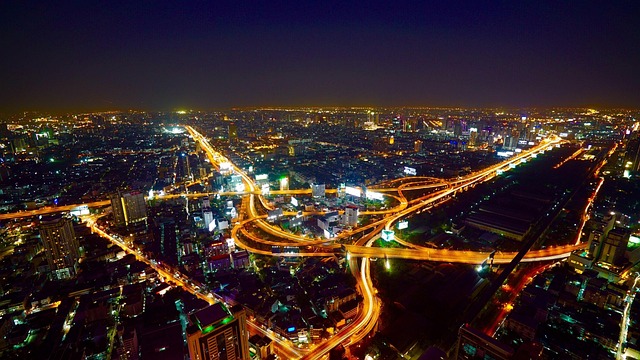 city, aerial view, illuminated, city lights, cityscape, skyline, night photography, horizon, city view, distant view, bird's eye view, bangkok, night, traffic, asia, bangkok, bangkok, bangkok, bangkok, bangkok, traffic, traffic